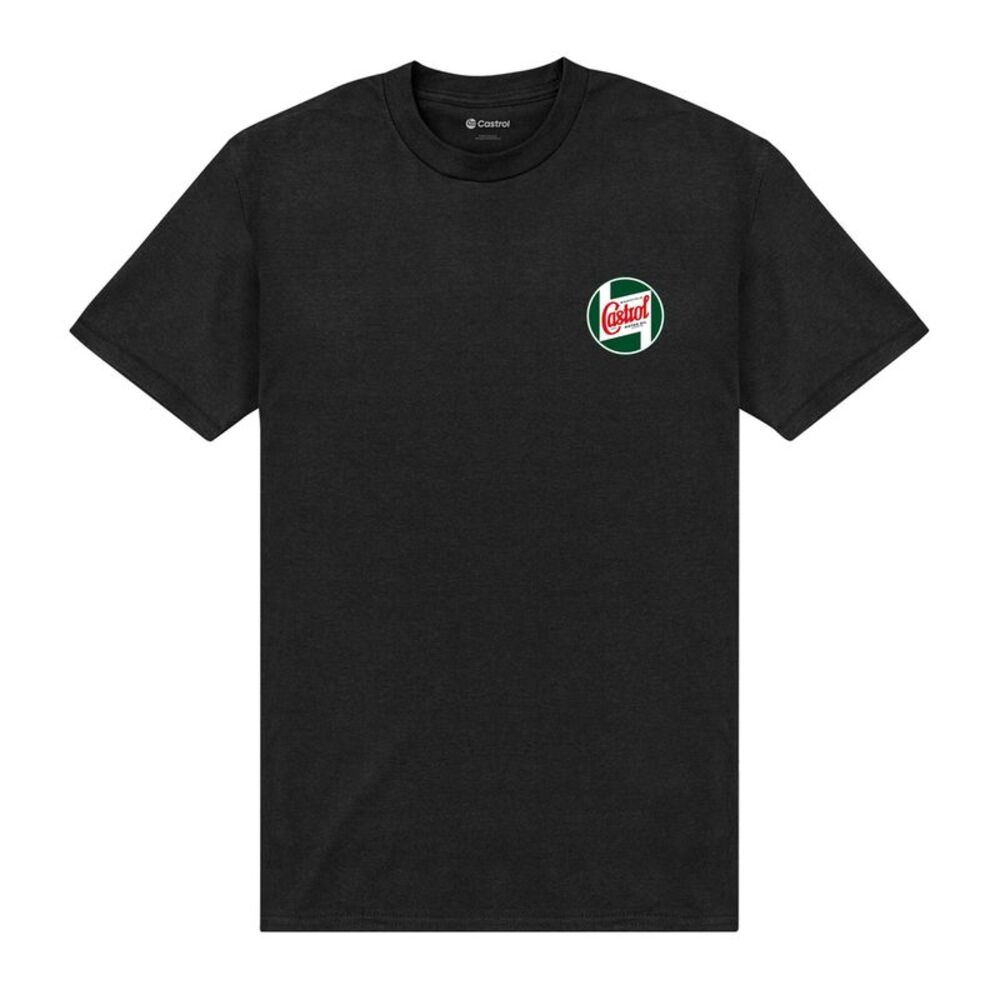 Castrol Unisex Adult Logo Pocket Print T-Shirt / Black